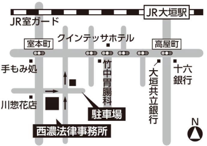 西濃法律事務所の地図